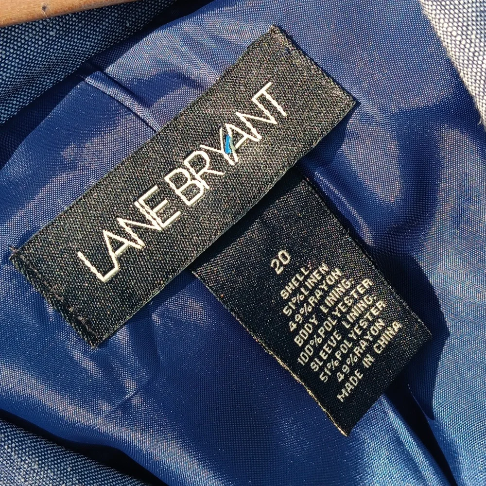 LANE BRYANT LADIES LINEN BLEND LUX BLAZER - Picture 16 of 16